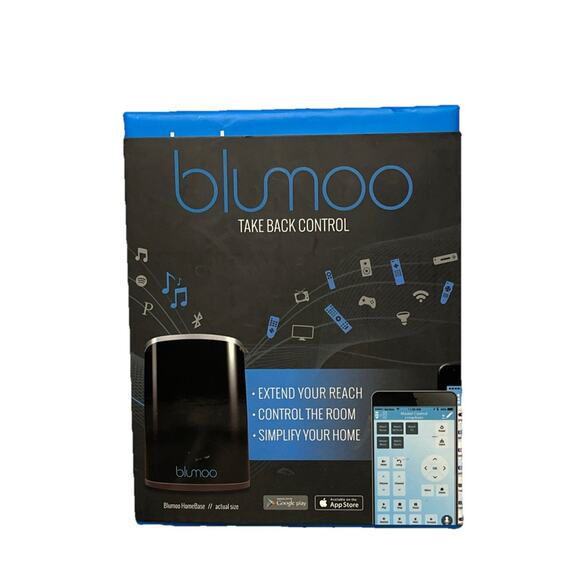 Blumoo Universal Remote HomeBase Bluetooth Music Streaming Control System A5215 - Picture 1 of 9